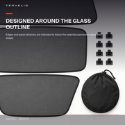 Panoramic Roof Sunshade Set for Tesla Model 3 / Model Y removable storage or parked-vehicle use