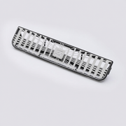 Stainless-steel rear air vent protector with open-grid airflow pattern