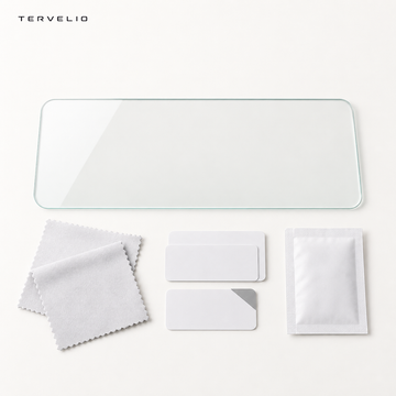 TERVELIO Rear Screen Protector for Refreshed Tesla Model Y on a clean neutral background
