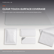 Rear Screen Protector for Refreshed Tesla Model Y edge, finish and surface detail