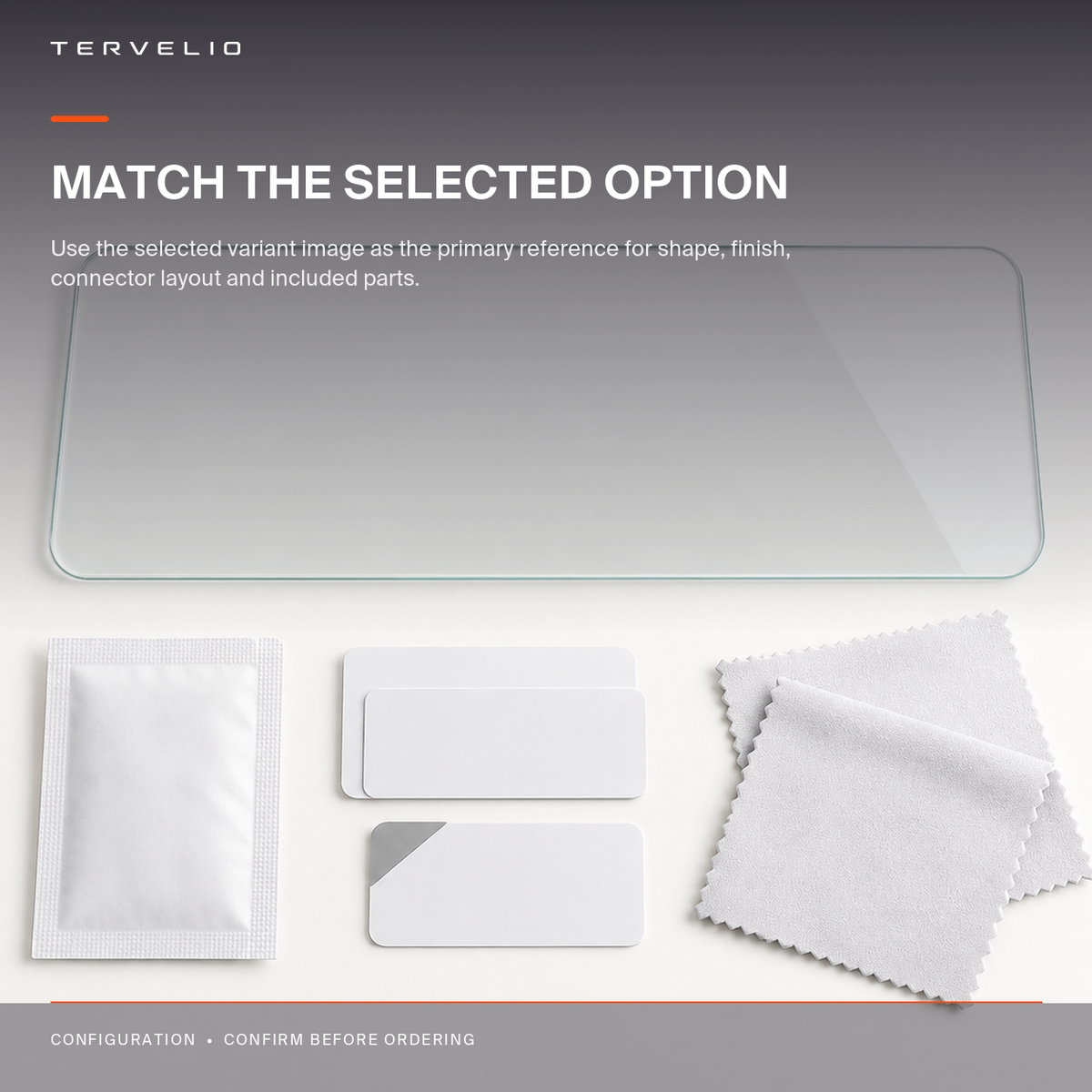 Rear Screen Protector for Refreshed Tesla Model Y screen-size and fitment reference
