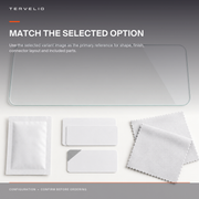 Rear Screen Protector for Refreshed Tesla Model Y screen-size and fitment reference
