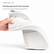 Flexible pieces for the console. A closer look at the soft silicone construction.
