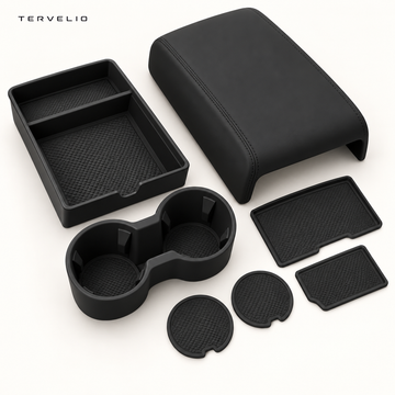 TERVELIO Silicone Center Console Protection Set for Tesla Model 3 / Model Y configuration overview