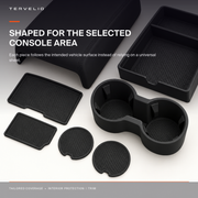 Silicone Center Console Protection Set for Tesla Model 3 / Model Y material, edge and contour detail