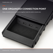 Sliding-Cover Charging Hub housing and port-detail view