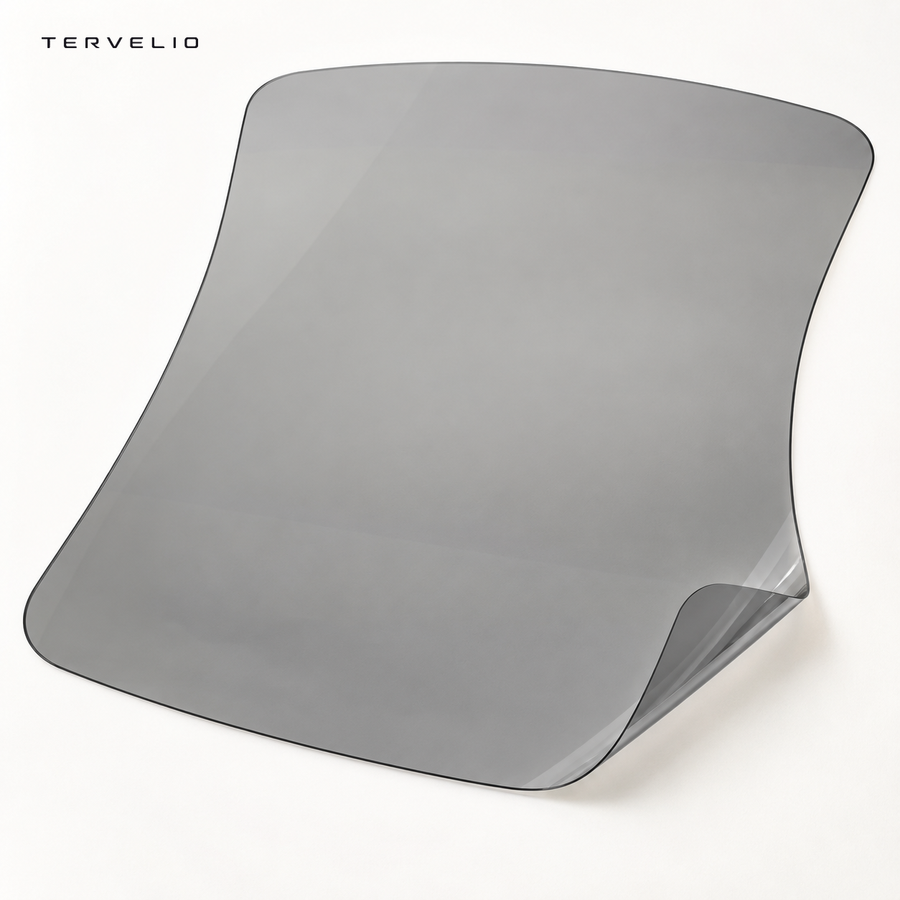 TERVELIO Static-Cling PVC Roof Shade for Tesla Model Y configuration overview