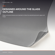Static-Cling PVC Roof Shade for Tesla Model Y removable storage or parked-vehicle use