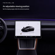 An adjustable viewing position. Set the display angle while the vehicle is parked.