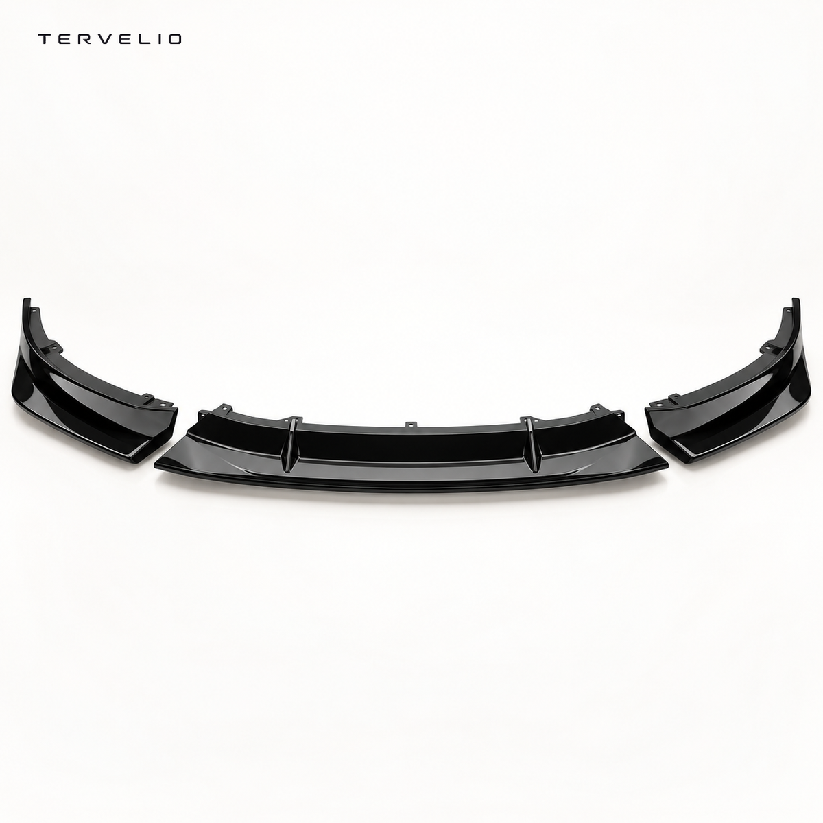 TERVELIO Three-Piece Front Lip Spoiler configuration overview