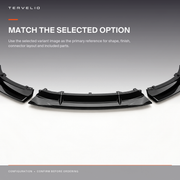 Three-Piece Front Lip Spoiler body-geometry and fitment reference