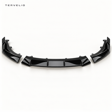 TERVELIO Thunder-Style Front Lip Spoiler for Tesla Model 3 configuration overview