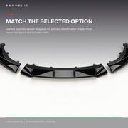 Thunder-Style Front Lip Spoiler for Tesla Model 3 body-geometry and fitment reference