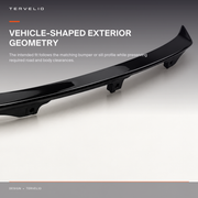 Thunder-Style Rear Lip for Refreshed Tesla Model 3 installed-profile and styling reference
