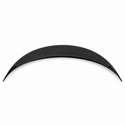 Single curved carbon-pattern rear spoiler isolated on a white background.