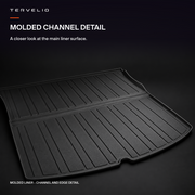 MOLDED CHANNEL DETAIL. A closer look at the main liner surface.