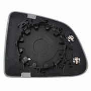 TERVELIO blue side-mirror glass backing, showing the actual retaining clips and two electrical terminals; compare the existing mirror backing before ordering.