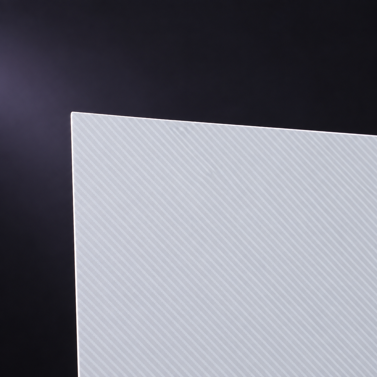 a subtle patterned finish: White carbon-style texture, shown at close range. Text-free product reference.