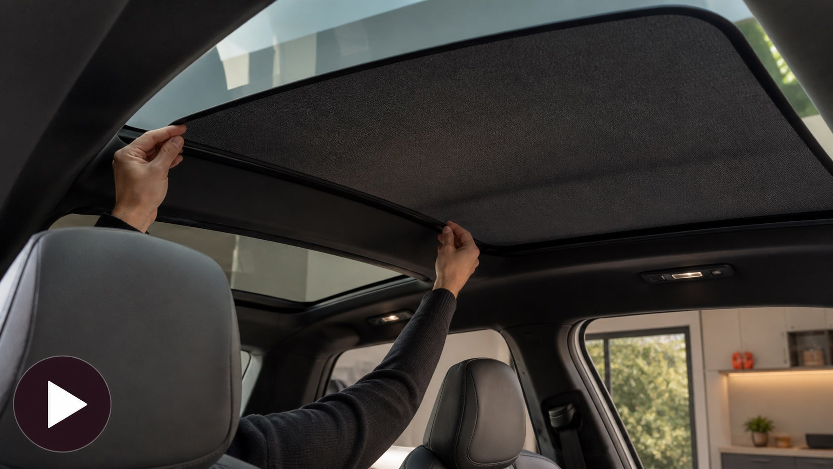 Sunshades shown in use